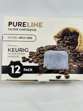 Pureline Filter Cartridge fits ALL Keurig Filter Handles Model#PLC-900.  ONLY 9